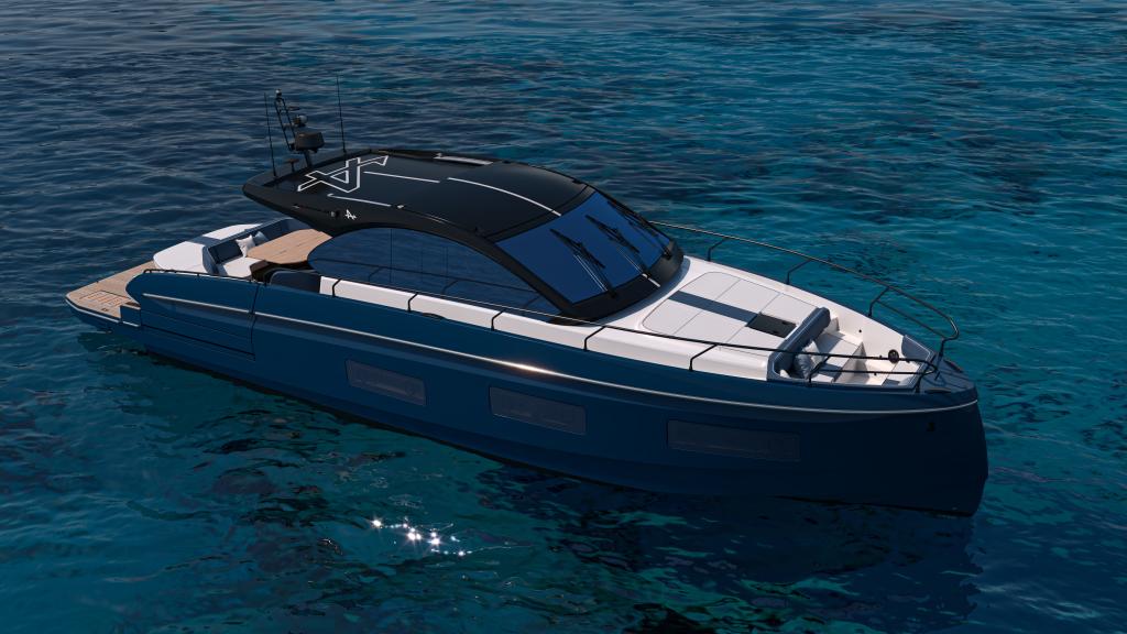 GRAN TURISMO 50 ALPINE - ABYSSE BLUE HULL-IMAGE - RENDERING 
