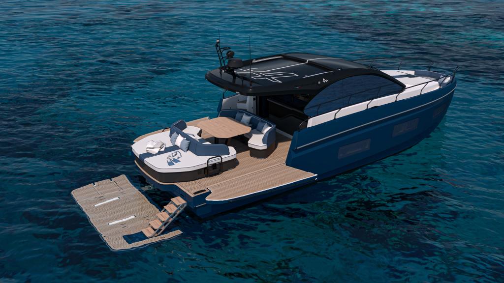 GRAN TURISMO 50 ALPINE - ABYSSE BLUE HULL-IMAGE - RENDERING 